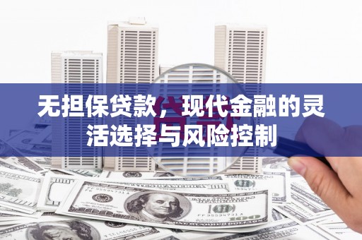 鼎湖无担保贷款，现代金融的灵活选择与风险控制