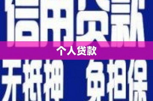 鼎湖个人贷款