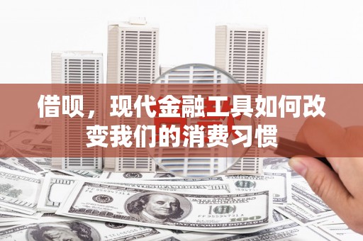 鼎湖借呗，现代金融工具如何改变我们的消费习惯