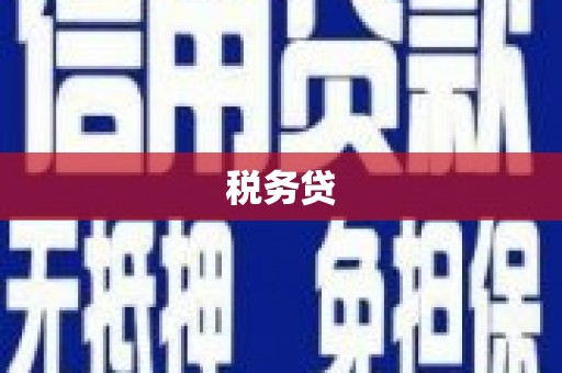 鼎湖税务贷
