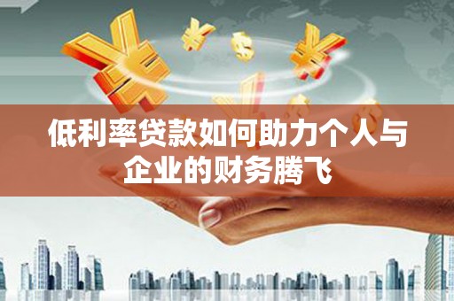 鼎湖低利率贷款如何助力个人与企业的财务腾飞